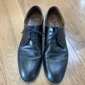 Allen Edmonds "LUCCA" Men's Brogue Derby‎ Shoe 14D Black Made In ITALY